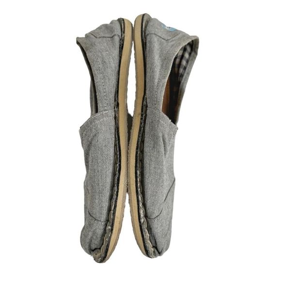 TOMS Men’s Size 10 Stitchout Slip-On Heather Grey Denim Loafers - Picture 4 of 6